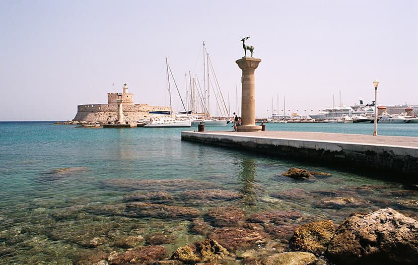 rhodes harbour