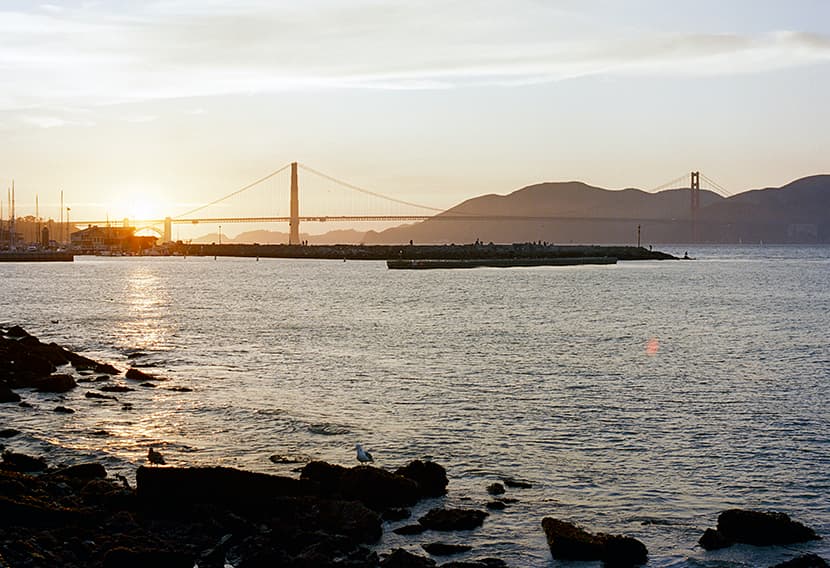 golden gate sunset